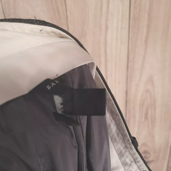 Banana Republic Size 8 Pants Gray White Striped - Picture 4 of 7